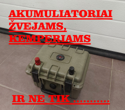 Akumuliatoriai zvejams ir ne tik