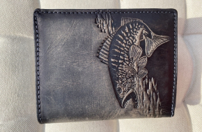 Natūralios odos piniginės su Žuvimis